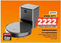 Power Point Robotdammsugare Tre rengöringslägen erbjuda