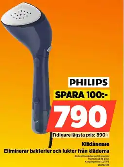Power PHILIPS Klädångare Eliminerar bakterier och lukter från kläderna erbjuda