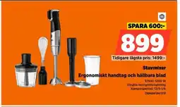 Power Stavmixer Ergonomiskt handtag och hållbara blad erbjuda
