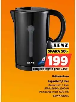 Power SENZ Vattenkokare erbjuda