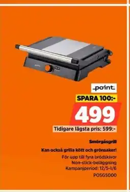 Power Point smörgåsgrill kan också grilla kött och grönsaker! erbjuda