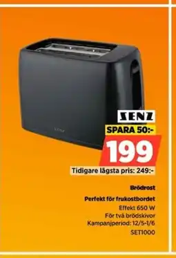 Power SENZ Brödrost Perfekt för frukostbordet erbjuda