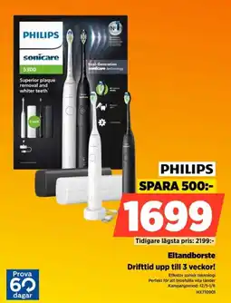 Power PHILIPS Eltandborste Drifttid upp till 3 veckor! erbjuda