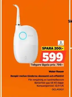 Water flosser Rengör mellan tänderna skonsamt och effektivt