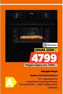 Power Electrolux Inbyggnadsugn erbjuda
