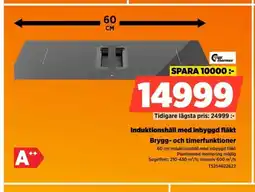 Thermex Induktionshäll med inbyggd fläkt Brygg- och timerfunktioner 6