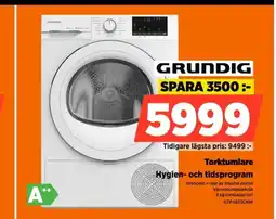 Power GRUNDIG Torktumlare Hygien- och tidsprogram erbjuda