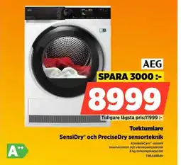 Power AEG Torktumlare SensiDry® och PreciseDry sensorteknik erbjuda