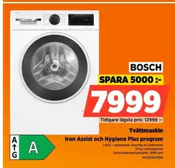 Power BOSCH Tvättmask Iron Assist och Hygiene Plus program n erbjuda