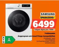 Power SAMSUNG Tvättmaskin Ångprogram och SmartThings-kompatibilitet erbjuda