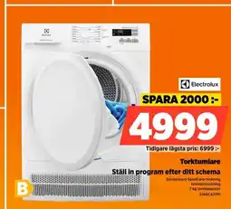 Power Electrolux Torktumlare Ställ in program efter ditt schema erbjuda