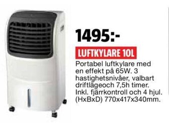 Bauhaus Luftkylare 10l erbjuda