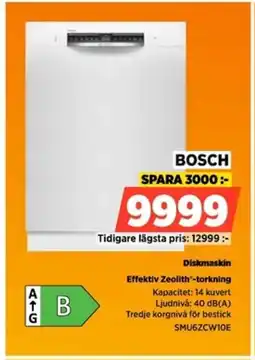 Power BOSCH Effektiv Zeolith®-torkning erbjuda