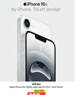 iPhone 16e Ny iPhone. Till ett otroligt