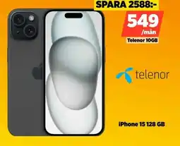 Power iPhone 15 128 GB erbjuda