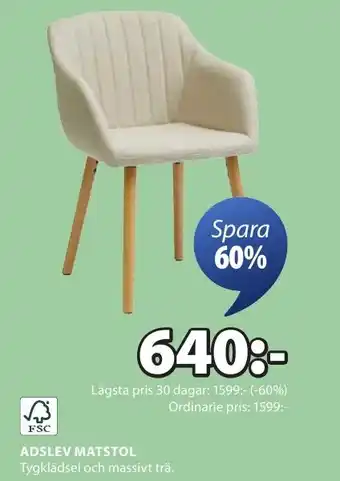 JYSK ADSLEV MATSTOL erbjuda