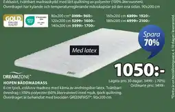 JYSK DREAMZONE* HOPEN BÄDDMADRASS erbjuda