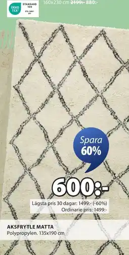 JYSK AKSFRYTLE MATTA erbjuda
