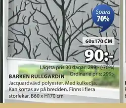 JYSK BARKEN RULLGARDIN erbjuda