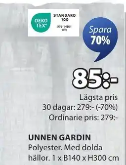JYSK UNNEN GARDIN erbjuda