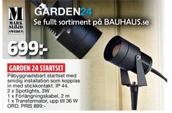 Bauhaus Garden 24 Startset erbjuda