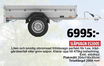 Bauhaus Släpvagn ES200S erbjuda