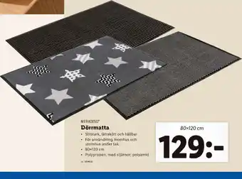 Lidl Dörrmatta 80x120cm erbjuda