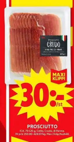 ICA Maxi Prosciutto erbjuda