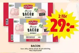 ICA Maxi SCAN Bacon erbjuda