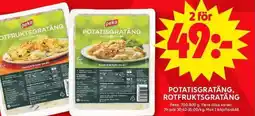 ICA Maxi PEKA Potatisgratäng, rotfruktsgratäng erbjuda