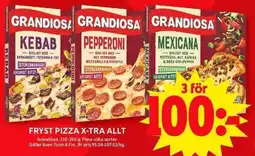 ICA Maxi GRANDIOSA Fryst pizza x-tra allt erbjuda