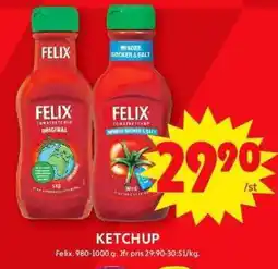 ICA Maxi FELIX Ketchup erbjuda