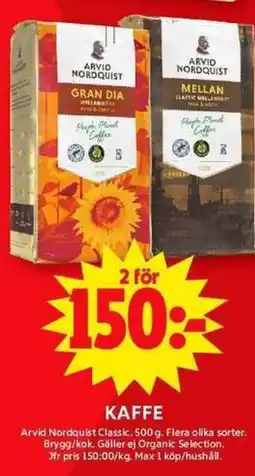 ICA Maxi ARVID NORDQUIST Kaffe erbjuda