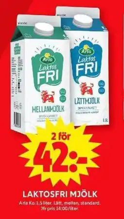ICA Maxi ARLA Laktosfri mjölk erbjuda