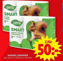 ICA Maxi SERLA Hushållspapper erbjuda