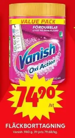 ICA Maxi VANISH Fläckborttagning erbjuda
