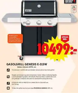 ICA Maxi WEBER Gasolgrill genesis e-315w erbjuda