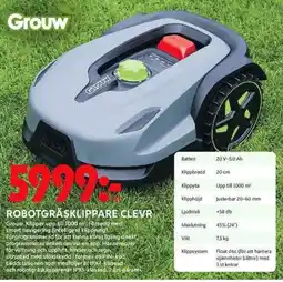ICA Maxi GROUW Robotgräsklippare clevr erbjuda