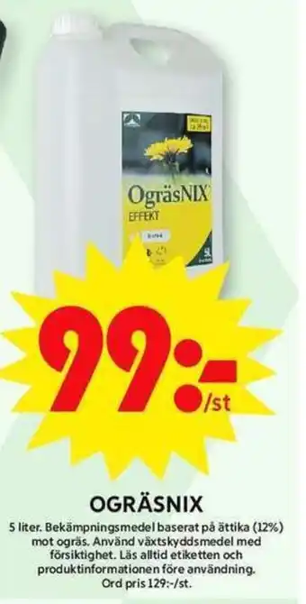 ICA Maxi Ogräsnix erbjuda