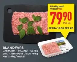 Willys Blandfärs erbjuda