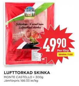 Willys MONTE CASTELLO Lufttorkad skinka erbjuda