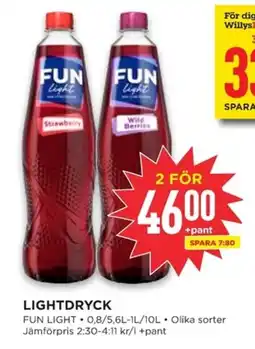 Willys FUN LIGHT Lightdryck erbjuda