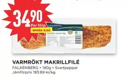 Willys FALKENBERG Varmrökt makrillfilé erbjuda
