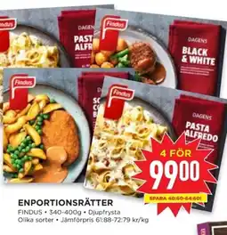 Willys FINDUS Enportionsrätter erbjuda