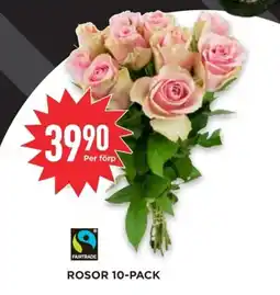 Willys Rosor 10-pack erbjuda