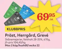 Hemköp Präst, herrgård, grevé erbjuda