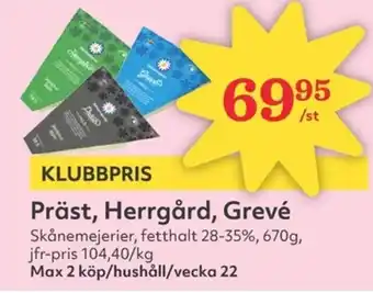 Hemköp Präst, herrgård, grevé erbjuda