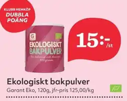 Hemköp GARANT Ekologiskt bakpulver erbjuda