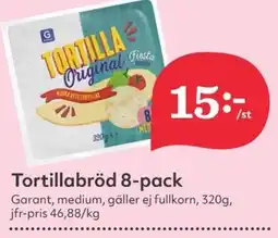 Hemköp GARANT Tortillabröd 8-pack erbjuda