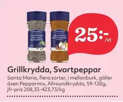 SANTA MARIA Grillkrydda, svartpeppar